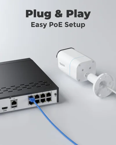 Miniatura 6 de REOLINK Sistema de cámara de seguridad 4K - H.265 4 cámaras de seguridad PoE cableadas con detección de vehículos personales, 8MP/4K 8CH NVR