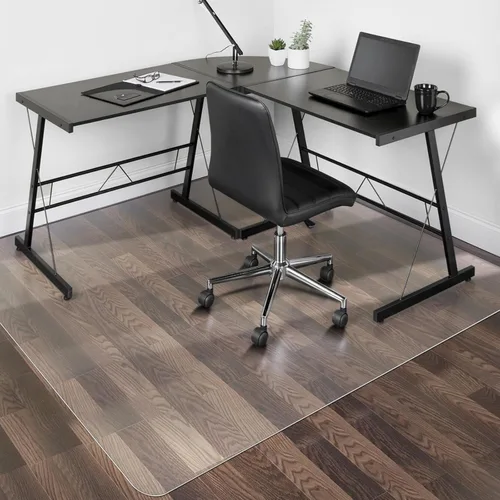 Miniatura 11 de SALLOUS Tapete para silla para alfombra, 36 x 48 pulgadas, tapete resistente para silla de oficina con labio, tapete para silla