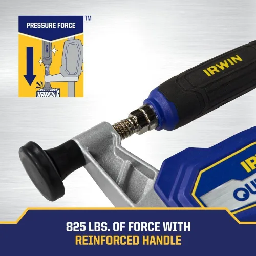 Miniatura 2 de IRWIN Abrazaderas QUICK-GRIP para carpintería Abrazadera híbrida de servicio medio, 12 pulgadas (IRHT83500)