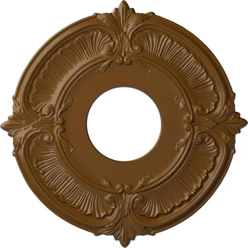Miniatura 54 de Ekena Millwork CM12ATCGS Medallón de Techo Attica (Se Adapta a Doseles de hasta 3 1/2"), Pátina Verde Cobre Pintada a Mano