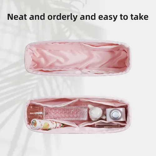 Miniatura 5 de DGAZ Organizador de bolso para bolsas Chanel CF, organizador de bolsas de seda, bolso de lujo y moldeador de bolsas (rosa, Maxi)
