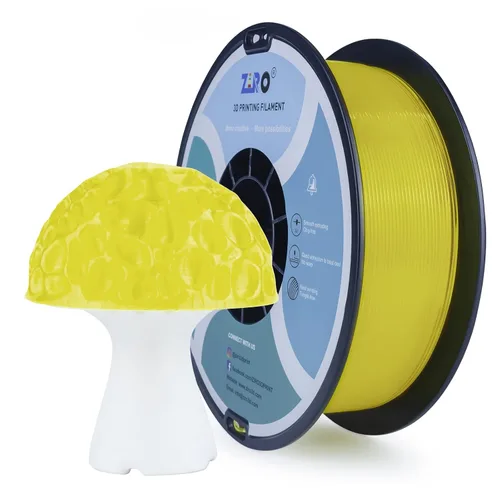 Miniatura 25 de ZIRO Filamento PLA fluorescente de 0.069 pulgadas, luminoso solo por luz UV, filamento de impresora 3D de efecto brillante, carrete de 2.2 libras