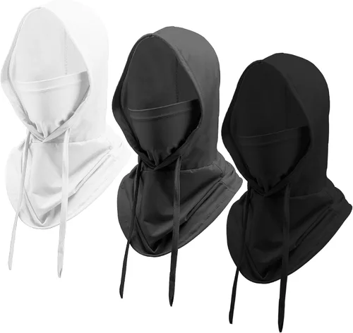 Miniatura 7 de Pasamontañas refrescantes para el verano, 3 unidades, protección contra rayos UV, transpirable, máscara facial para hombres y mujeres