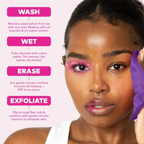 Miniatura 7 de El juego original de 7 días de MakeUp Eraser borra todo el maquillaje con solo agua, incluyendo rímel impermeable, delineador de ojos, base, lápiz