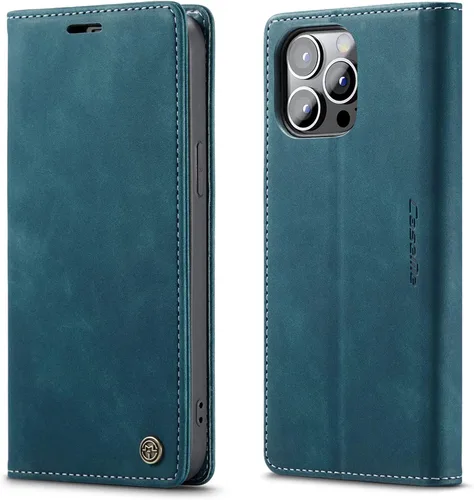 Miniatura 105 de QLTYPRI Para iPhone Air Case Wallet Con Tarjetero, Vintage PU Cuero Kickstand Cierre Magnético A Prueba De Golpes Folio Libro Funda Para IPhone 17