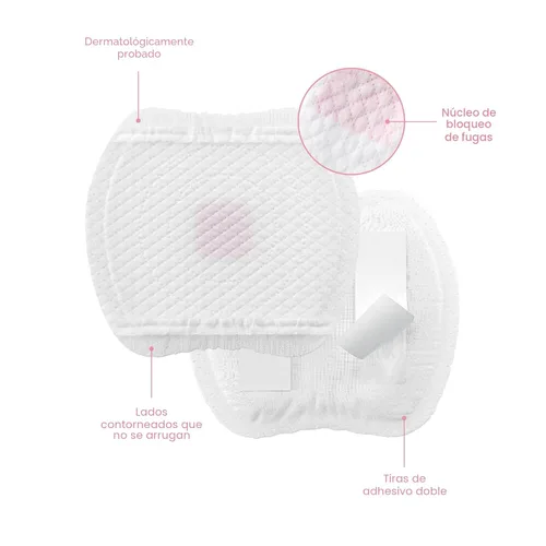 Miniatura 5 de Frida Mom Almohadillas de lactancia, almohadillas de lactancia desechables con ultra absorción y textura suave, esenciales para la lactancia