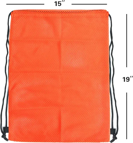 Miniatura 56 de GSE Games & Sports Expert Bolsa de malla con cordón para béisbol, pelotas de pickleball, pelotas de golf, gimnasio, equipo de natación, lavandería