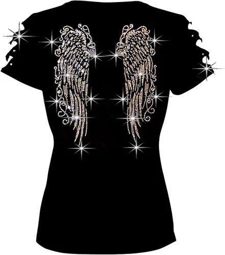 Miniatura 2 de unashamed romanos 1 16Christian playera alas de ángel Back Ripped Cut Out