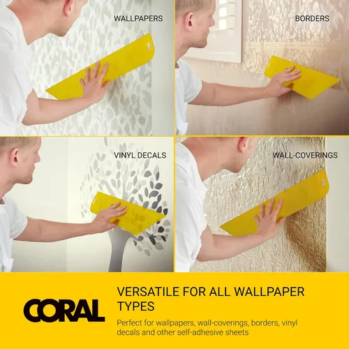 Miniatura 6 de Coral 69502 Paperwiz XL - Herramientas de papel tapiz - Herramienta alisadora para despegar y pegar papel tapiz - Herramienta de alisado de papel