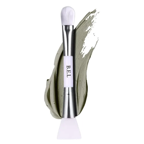 Bare Essentials Living - Cepillo para mascarilla facial de arcilla (1 paquete, blanco) Herramienta de cepillo aplicador de máscara facial de