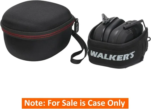 Miniatura 6 de LTGEM - Funda para orejeras delgadas de Walker's Razor, bolsa de transporte protectora de viaje de almacenamiento duro