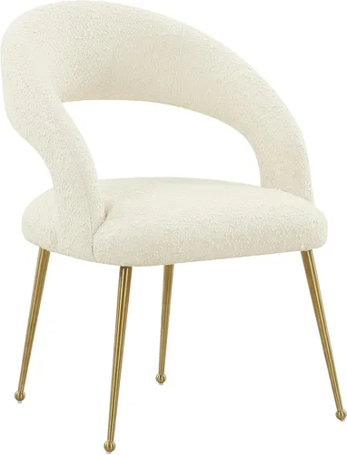 Miniatura 9 de Tov Furniture Silla de comedor Rocco Black Boucle