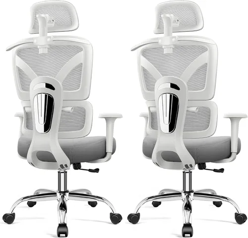 Miniatura 17 de Ergonomic Office Desk Chair, Breathable Mesh Office Chair with Lumbar Support, Computer Desk Chairs Comfy for Home Office, Work, Study, 300LBS