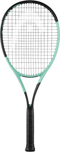 Head Boom Team - Raqueta de tenis encordada con Velocity MLT 0.56 oz, color negro a 55 libras de tensión | Strung Mid Tension with Velocity 16G