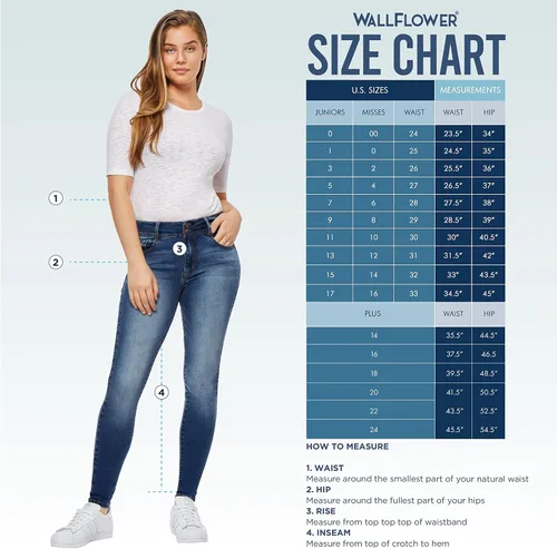 Miniatura 5 de Wallflower Junior de Luscious Curvy Boot Cut Jean, Kim