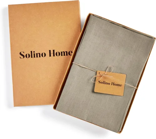 Miniatura 75 de Solino Home Juego de 4 manteles individuales blancos de 100 % lino puro de 14 x 14 pulgadas para invierno, San Valentín, primavera, Pascua, Fete
