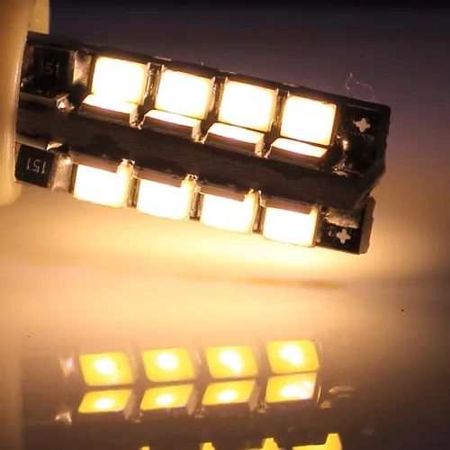 Miniatura 2 de 2 unids Super brillante 32 LED SMD bombillas T10 194 alta potencia ámbar amarillo bombillas de coche auto reemplazo iluminación 168 2825 W5W L286