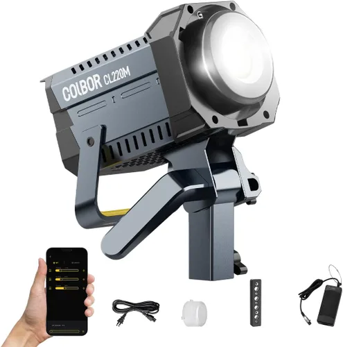 Miniatura 10 de Luz de video, COLBOR CL120R RGB 120W Iluminación continua M/G Balance 2700~6500K CRI96+ Luz de estudio con montaje Bowens, 13 efectos de luz