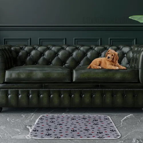 Miniatura 7 de Almohadillas lavables para orina para perros, paquete de 2 almohadillas extra grandes de 36 x 36 pulgadas, súper absorbentes, reutilizables