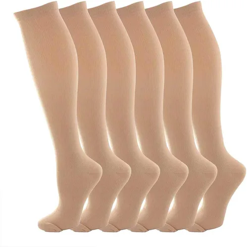 Miniatura 20 de NOVAYARD Calcetines de compresión para hombres y mujeres graduados 15-20 mmHg (4 pares)