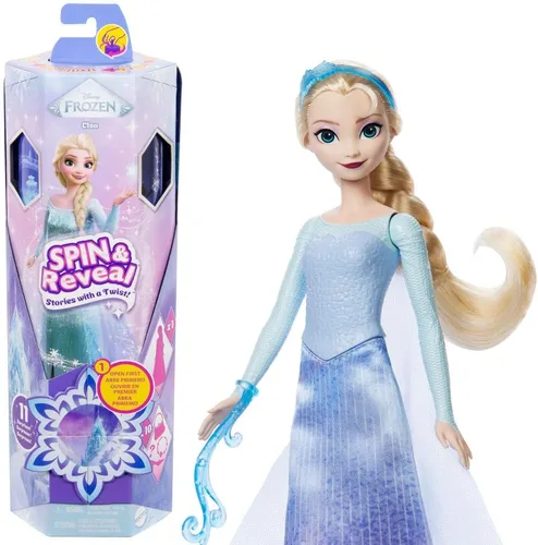 Miniatura 13 de Mattel Disney Princess Ariel - Juego de muñecas de moda, gira y revela con 11 sorpresas, incluyendo 5 accesorios, 5 calcomanías y escena de juego