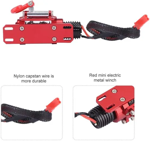 Cabrestante a control remoto, cabrestante eléctrico duradero para camiones RC 1:10, recuperación todoterreno y entusiastas del modelado a escala