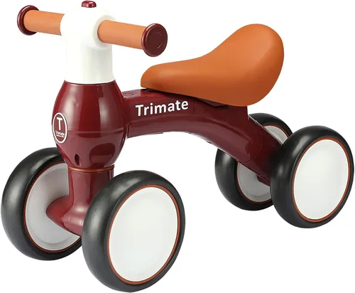 Miniatura 6 de Bicicleta de equilibrio Baby Walker, color verde, juguete perfecto para niños de 1 año, con 4 ruedas, ideal para niños y niñas (12-24 meses)