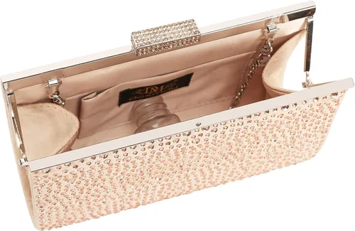 Miniatura 6 de DEXMAY Crystal Clutch Purse for Women Rhinestone Frame Clutch Handbag for Party