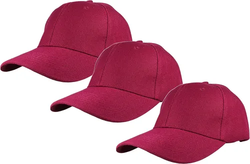 Miniatura 62 de Gelante - Gorra lisa de béisbol ajustable con correa trasera (3 unidades)
