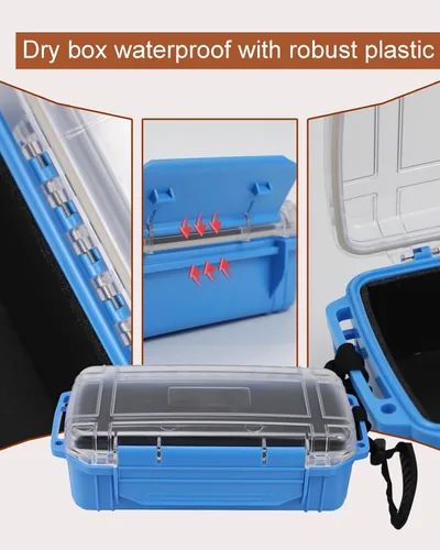 Miniatura 6 de Caja seca impermeable, contenedor de almacenamiento impermeable, pequeña caja de secado a prueba de agua para kayak, barco, caja seca, funda