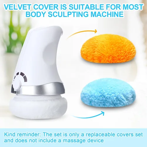 Miniatura 4 de Preboun 24 almohadillas lavables para máquina de escultura corporal, almohadilla de masaje lavable, almohadillas de fibra reemplazables, fundas