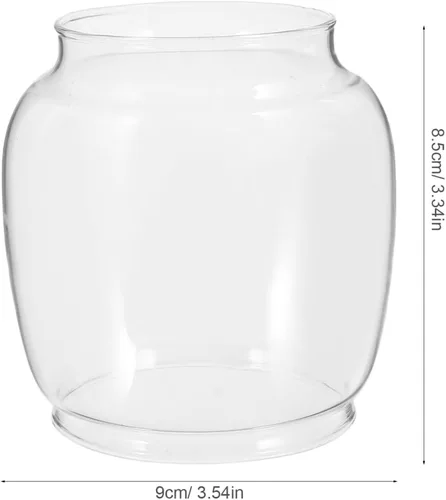 Miniatura 4 de DOITOOL Linterna de repuesto de cristal de queroseno, pantalla de repuesto para lámpara de globo de vidrio para lámparas de gas, cubierta de luz al