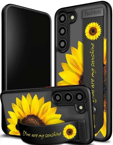 Miniatura 88 de Compatible para Samsung Galaxy S23 Funda Bonita con Correa Soporte Dedo Kickstand, Fundas de Silicona Geniales de Diseñador Funda Cover - Mariposa