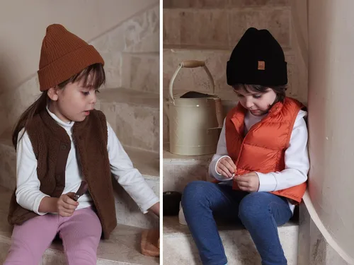 Miniatura 6 de LMLALML Gorro para niños pequeños, elegante gorro de invierno de punto para niños pequeños