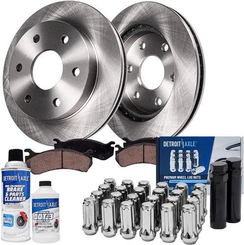 Miniatura 35 de Detroit Axle - Rotores de freno para Ford Mustang 2015 2016 2017 2018 2019 2020 2021 2022 2023 Rotores de freno de disco 2016 2017 2018 2019