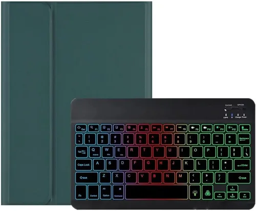 Miniatura 7 de kaidisen Funda con teclado retroiluminado colorido para Galaxy Tab S6 Lite de 10.4 pulgadas con teclado magnético desmontable Bluetooth RGB