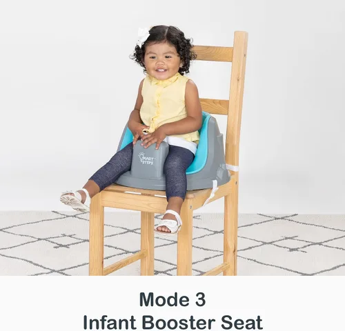 Miniatura 4 de Smart Steps® Explore N’ Play 5 en 1 de asiento de actividad a elevador, Azul Safari Divertido