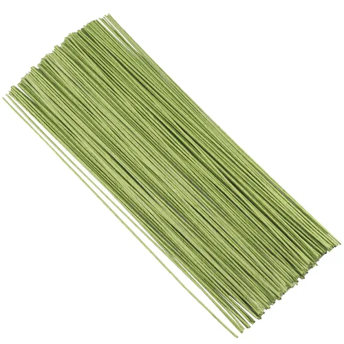 300 tallos de alambre floral de 16 pulgadas, alambre floral de calibre 14 para cableado de flores frescas, creación de coronas florales,