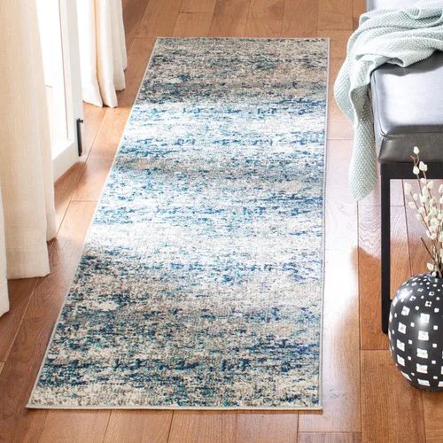 Miniatura 46 de SAFAVIEH Colección Madison - Alfombra de acento 2'2" x 4', negro y dorado, diseño abstracto moderno, no desprende pelusa y fácil cuidado, ideal
