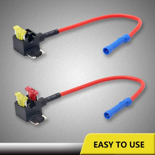 Miniatura 2 de Recoil FT3-10 Paquete de 10 adaptadores de grifo de fusible de 12 V para automóvil Add-a-Circuit Adaptador ACN Blade de perfil bajo Mini fusible