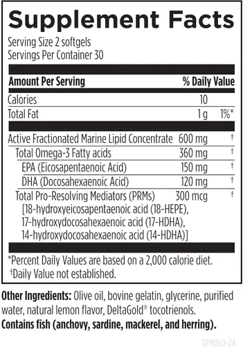Miniatura 2 de Designs for Health SPM Supreme - 3 mediadores profesionales especializados de aceite de pescado - Suplemento de ácidos grasos Omega 3, aceite