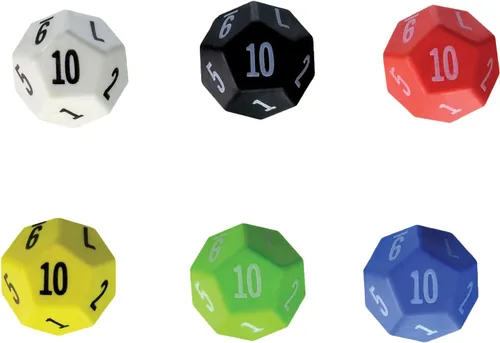 Miniatura 2 de Paquete de 6 dados de 12 lados