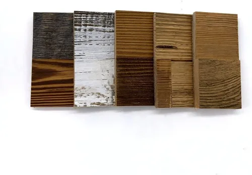 Miniatura 4 de Tablones de madera de granero, paneles de pared de madera para decoración de granja, tablones de madera recuperada de dos capas pegadas