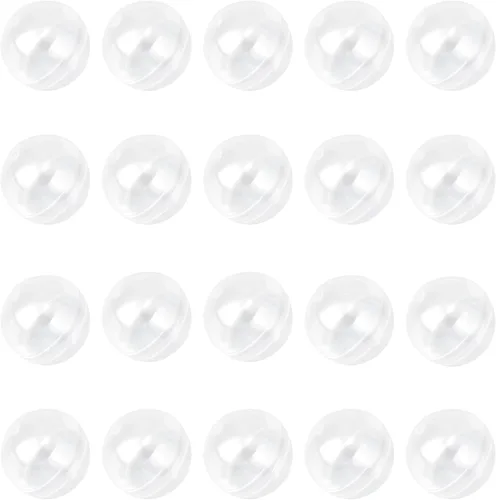Miniatura 7 de 30 unids 28mm/1.1inch Round Capsules Clear Empty Vending Machine Cápsulas Contenedores para Máquinas de Gumball Transparente