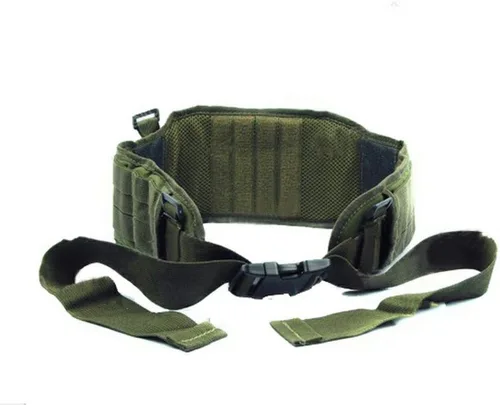 Miniatura 5 de FAMI Cinturón de cintura Molle con tirantes ajustables y correas libres Verde(Military Green)