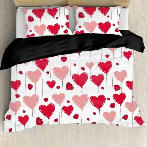Miniatura 46 de BIGCARJOB Juego de funda de edredón para niños, tamaño individual, con estampado de rubí, fútbol americano, para niños, adolescentes, juego de funda