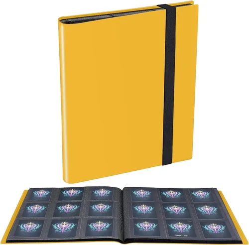 Miniatura 8 de Carpeta de Tarjetas, Carpeta de Colección de Tarjetas de 9 Bolsillos Mejorada para Tarjetas, Álbum con Soporte para 360 Tarjetas para Yugioh, MTG