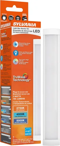 Sylvania TruWave Natural Series Undercabinet AC100-120V 9 pulgadas. Barra de luz