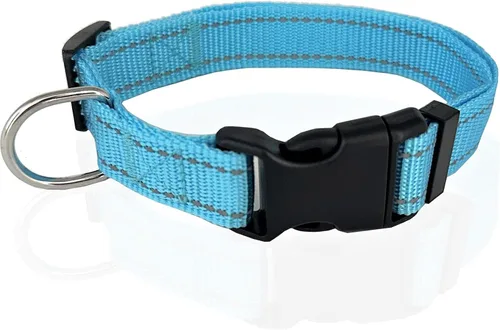 Miniatura 21 de Collar ajustable de nailon para perro, collar para mascotas de 1 pulgada, 3/4 pulgadas, 5/8 pulgadas de ancho, para perros grandes, medianos