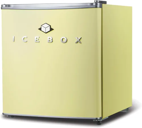 Miniatura 15 de ICEBOX Refrigerador compacto de 1.7 pies cúbicos, refrigerador pequeño certificado ENERGY STAR, mini refrigerador de una sola puerta con Verde menta